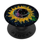 Celestial Sunflower Moon Witchy Space Night Sky Starry Grip And Stand For Phones And Tablets