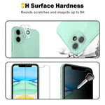 2 Pack Privacy Screen Protector 2 Pack Camera Lens Protector For Iphone 11 6 1 Inch Tempered Glassscratch Resistant Double Protectioncase Friendly Glass Film