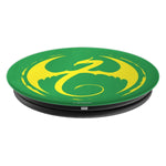 Marvel Iron Fist Logo Green And Yellow Grip And Stand For Phones And Tablets
