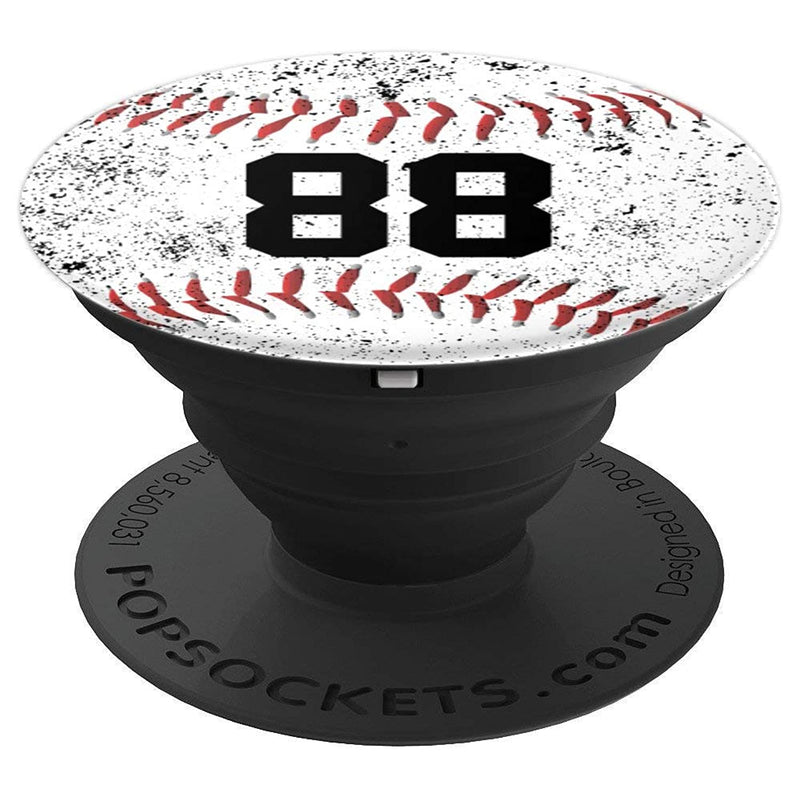 Baseball 88 Baseball Number 88 Grip And Stand For Phones And Tablets