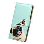 Galaxy S20 Plus Case Bcov Funny Pug Dog Leather Flip Case Wallet Cover With Card Slot Holder Kickstand For Samsung Galaxy S20 Plus S20