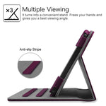 Fintie Case For Samsung Galaxy Tab E 8 0 Corner Protection Multi Angle Viewing Stand Cover With Packet For Galaxy Tab E 32Gb Sm T378 Tab E 8 0 Inch Sm T375 Sm T377 Tablet Purple
