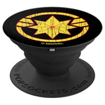 Marvel Captain Marvel Distressed 90S Logo Grip And Stand For Phones And Tablets
