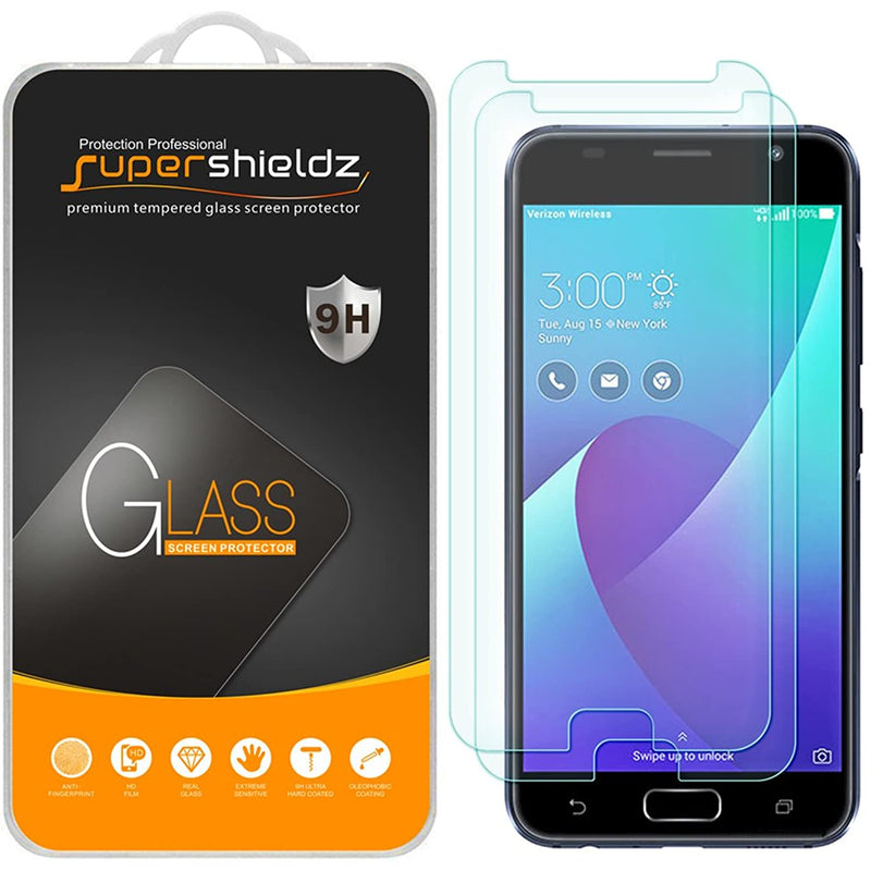 2 Pack Supershieldz Designed For Asus Zenfone V Verizon Tempered Glass Screen Protector Anti Scratch Bubble Free