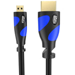 Micro Hdmi Cable 15 Feet Postta Micro Hdmi To Hdmi Adapter Cable Support 4K 1080P 3D Ethernet Blue