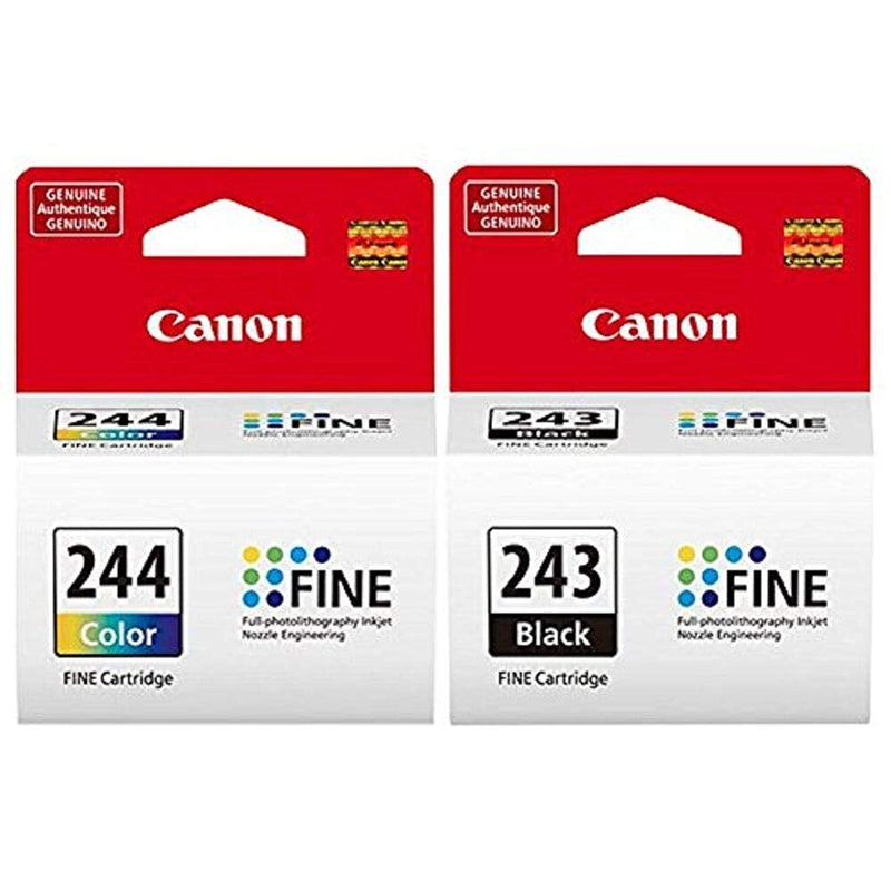 Canon Pg 243 Black Cl 244 Color Ink Cartridge Bulk Free E Gift Included