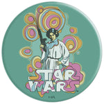 Star Wars Leia Retro Color Swirl Title Poster Grip And Stand For Phones And Tablets