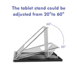 Adjustable Tablet Stand Multi Angle Portable Desk Stand For 10 15 6 Graphics Drawing Monitor Tablet Pen Display Suitable For Kamvas Pro 16 Pro 12 Pro 13 Kamvas 16 Ipad Pro Wacom Cintiq