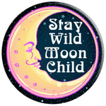 Stay Wild Moon Child Drawing Witchy Space Stars Boho Hippie Grip And Stand For Phones And Tablets