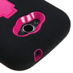 Mybat Asmyna Symbiosis Stand Protector Cover Zte N810 Reef Packaging Hot Pink Black