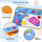 Water Doodle Mat Kids Painting Writing Doodle Toy Mat Color Doodle Drawing Mat B Magic Pens Educational Toys For Age 2 3 4 5 6 7 Year Old Girls Boys Age Toddler Gift