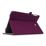 Fintie Case For Samsung Galaxy Tab E 9 6 Corner Protection Multi Angle Viewing Stand Cover With Packet For Tab E Wi Fi Tab E Nook Tab E Verizon 9 6 Inch Tablet Purple