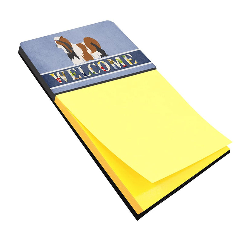 Carolines Treasures Bb8308Sn Biewer Terrier Welcome Sticky Note Holder Large Multicolor