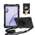 Galaxy Tab A 8 4 Case 2020 Litchi Sm T307 Sm T307U Rugged Case With 360 Degree Rotatable Hand Strap Built In Kickstand Shoulder Strap For Samsung Galaxy Tab A 8 4 Inch Tablet Black