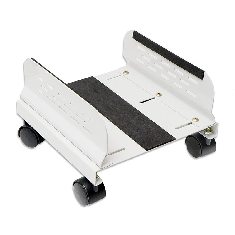 Mobile Desktop Tower Computer Floor Stand Rolling Caster Wheels With Ventilation And Adjustable Width From 6 To 10 Inches