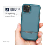 Heavy Duty Iphone 11 Pro Protective Case 2019 Rebel Armor Military Grade Full Body Rugged Cover Turquoise Blue