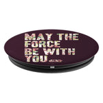 Star Wars May The Force Be With You Floral Text Fill Grip And Stand For Phones And Tablets