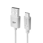 Silicon Power Qc 3 0 Usb Type C To Usb A 2 0 Fast Charging Cable 3 3 Ft 2 Pack White