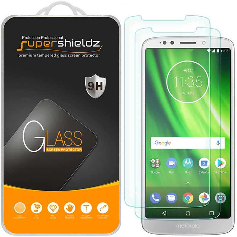 2 Pack Supershieldz Designed For Motorola Moto G6 Forge Tempered Glass Screen Protector Anti Scratch Bubble Free