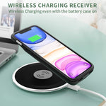 Battery Case For Iphone 11 Qi Wireless Charging Compatible 5000Mah Extended Battery Pack Rechargeable Protective Charger Case For Iphone 11 6 1 Black