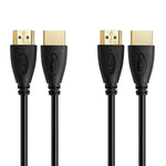 Cmple Ultra Slim High Speed Hdmi Cable Hdmi 2 0 Hdtv Cable Supports Ethernet 3D 4K And Audio Return 6Ft 2 Pack