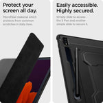 Spigen Rugged Armor Pro Designed For Galaxy Tab S7 Plus Case With S Pen Holder 2020 Black