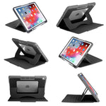 Ipad Air 3 Case 2019 Ipad Pro 10 5 Case 7 Viewing Angles Magnetic Stand Apple Pencil Holder Auto Wake Sleep Heavy Duty Rugged Full Protective Clear Cover For 10 5 Inch Ipad Black