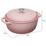 Cast Iron Covered Dutch Oven Enamled