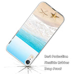 Case For Phone Xr Gel Silicone Slim Drop Proof Protection Cover Compatible With Iphone Xr 10R 6 1 Inches 2018 Beach Wave Starfish Design