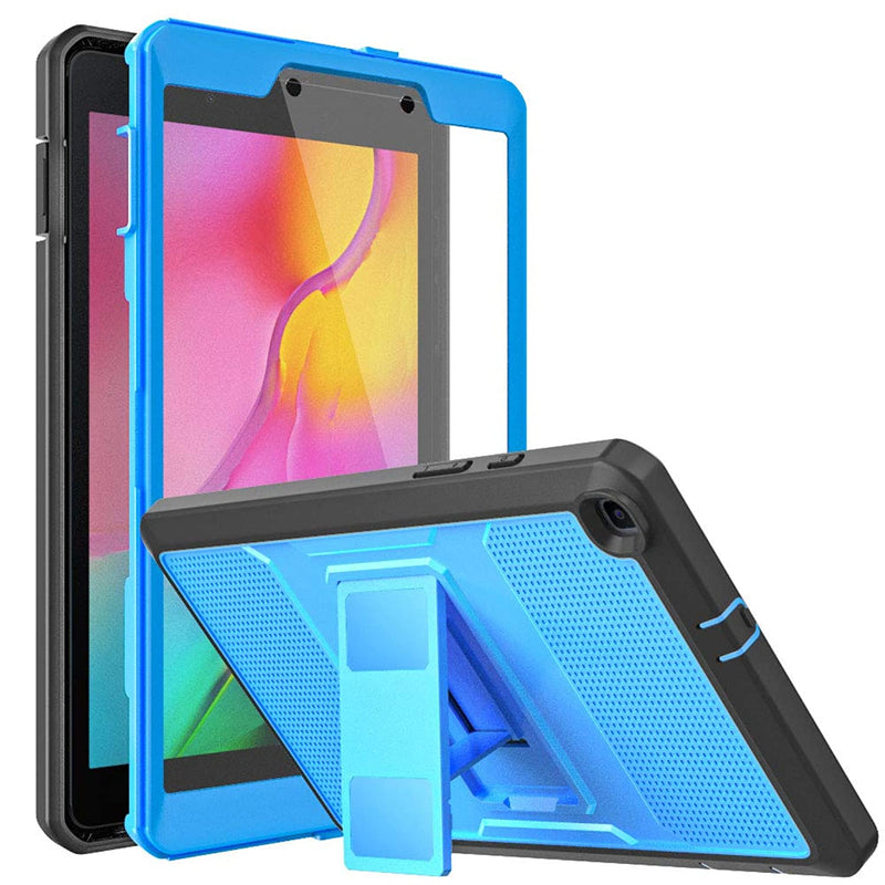 Case Fit Samsung Galaxy Tab A 8 0 T290 T295 2019 Without S Pen Model Heavy Duty Shockproof Full Body Rugged Protective Cover Built In Screen Protector For Galaxy Tab A 8 2019 Blue Dark Gray