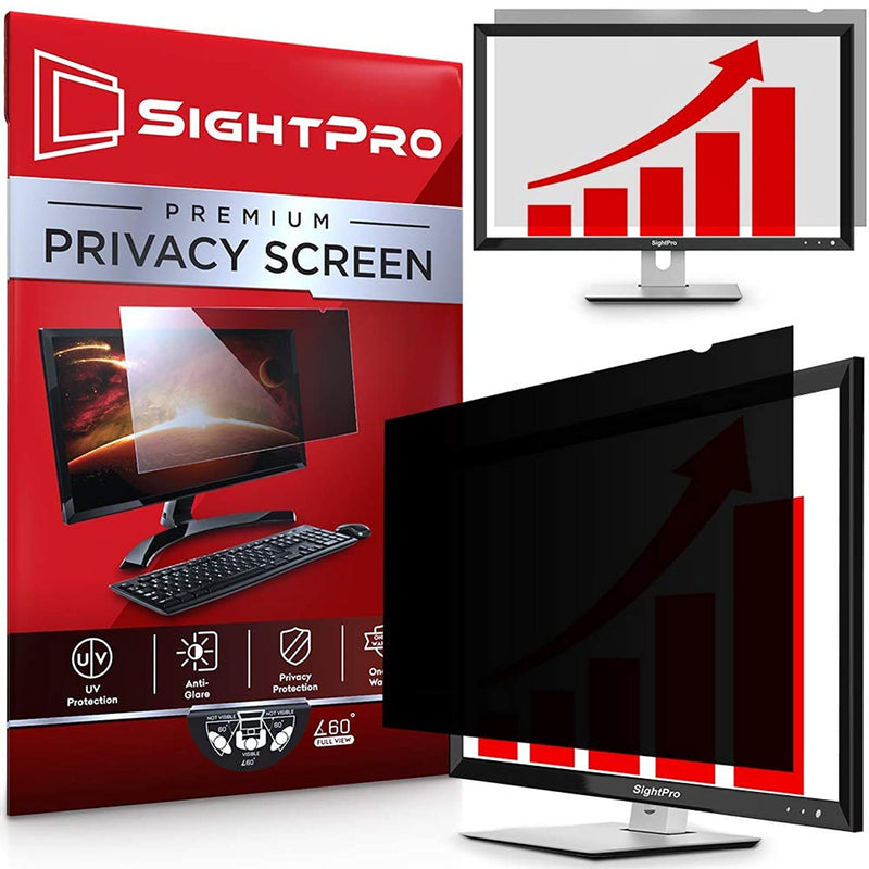 SightPro 27 Inch Computer Privacy Screen Filter for 16:9 Widescreen Monitor - Privacy and Anti-Glare Protector