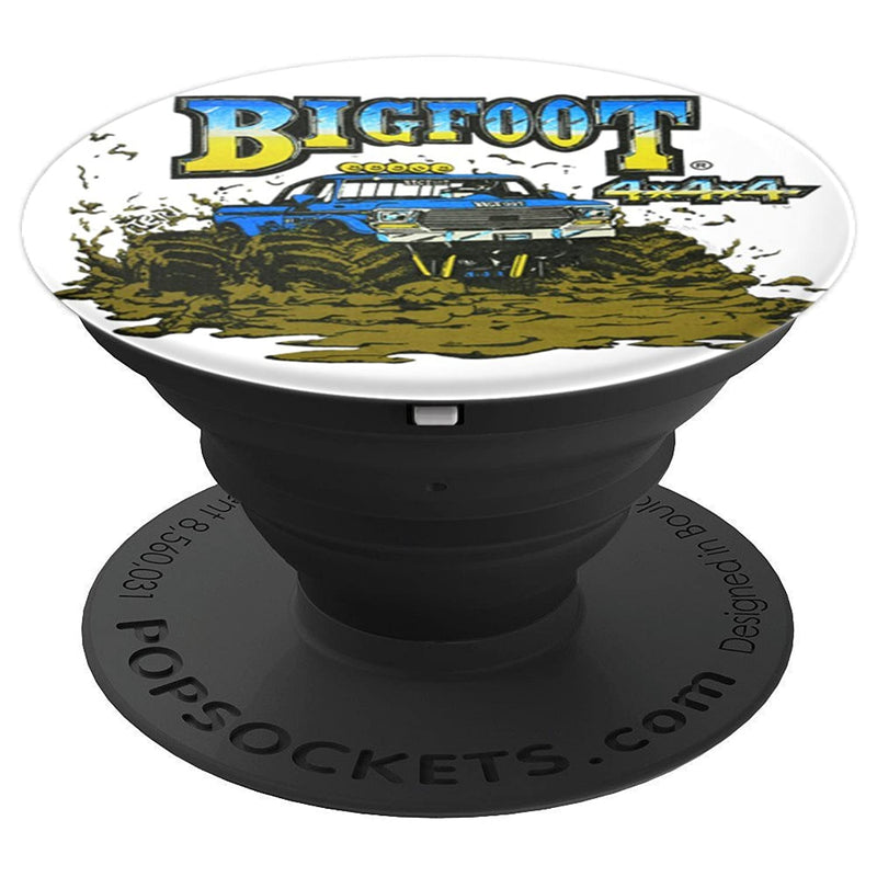 Retro Bigfoot In The Mud Grip And Stand For Phones And Tablets