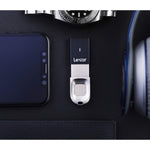 Lexar Ljdf35 64Gbnl Jumpdrive Fingerprint F35 64 Gb Usb 3 0 Flash Drive Black Silver