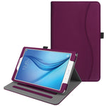 Fintie Case For Samsung Galaxy Tab E 9 6 Corner Protection Multi Angle Viewing Stand Cover With Packet For Tab E Wi Fi Tab E Nook Tab E Verizon 9 6 Inch Tablet Purple