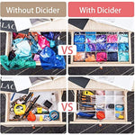 Adjustable Drawer Divider for Socks, Underwear & Makeup