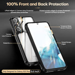 Samsung Galaxy S22 Plus Case With 2 Pack Glass Tempered Screen Protector