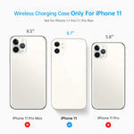 Battery Case For Iphone 11 Qi Wireless Charging Compatible 5000Mah Extended Battery Pack Rechargeable Protective Charger Case For Iphone 11 6 1 Black