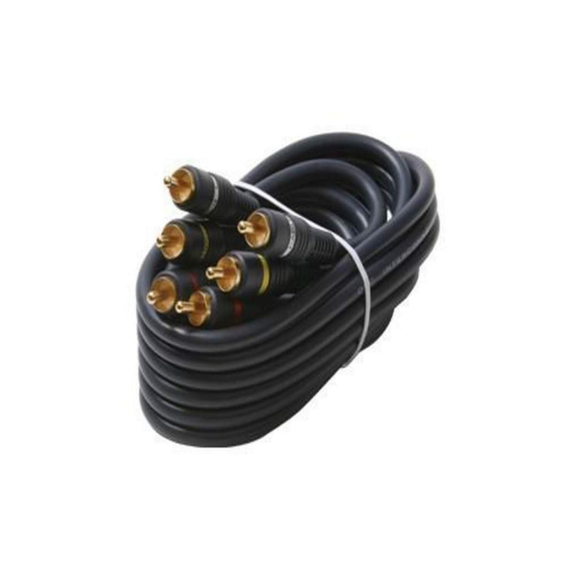 Black Point Products Ba 137 Gold 3 Rca Python Cable 6 Foot