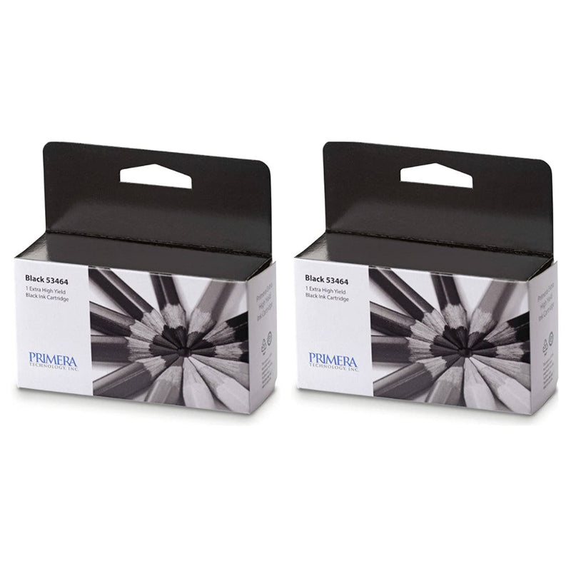 Primera 53464 High Yield Black Ink Cartridge 2 Pack For Lx2000