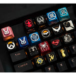 Mugen Dva Blue Custom Overwatch Gaming Keycaps For Cherry Mx Switches Fits Most Mechanical Keyboards With Keycap Puller