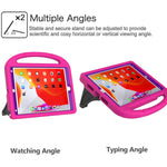 Bmouo Kids Case For New Ipad 10 2 2020 2019 Ipad 8Th 7Th Generation Case With Built In Screen Protector Shockproof Light Weight Handle Stand Case For Ipad 10 2 2020 2019 Rose And Purple