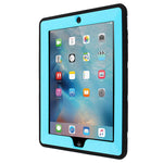 Ipad 2 Case Ipad 3 Case Ipad 4 Case Aicase Kickstand Shockproof Heavy Duty Rubber High Impact Resistant Rugged Hybrid Three Layer Armor Protective Case With Stylus For Ipad 2 3 4 Black Light Blue