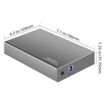 Hard Drive Enclosure Usb 3 0 To Sata Aluminum External Hard Drive Dock Case For 3 5 Inch Hdd Ssd Up To 12Tb Drives Support Uasp