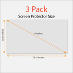Anti Blue Light Screen Protector 3 Pack For 17 Inches Desktop Monitor With Aspect Ratio 5 4 Filter Out Blue Light And Relieve Computer Eye Strain To Help You Sleep Better