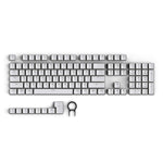 Pbt Keycaps Double Shot Pbt Keycap Set For Mechanical Keyboards Full 112 Keys Set Oem Profile English Us Ansi Pudding White