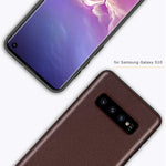 Tasikar Galaxy S10 Case Premium Pu Leather And Soft Tpu Design Slim Case Compatible With Samsung Galaxy S10 Brown
