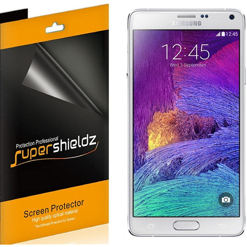 6 Pack Supershieldz Designed For Samsung Galaxy Note 4 Screen Protector High Definition Clear Shield Pet