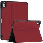 Soke Case For Ipad Air 4Th Generation 2020 Ipad 10 9 Case With Pencil Holder Premium Shockproof Stand Folio Casesupport Touch Id The 2Nd Pencil Charging Smart Soft Tpu Back Cover Red
