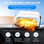 12V 150W Portable Car Winshield Defogger Fast Heating Cooling Fan