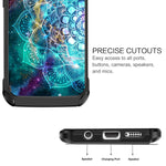 Case For Galaxy S7 Edge S7 Edge Case Hybrid Dual Layers Nebula Mandala Design Hard Pc Flexible Tpu Cover Slim Shockproof Protective Phone Case For Samsung S7 Edge Madala